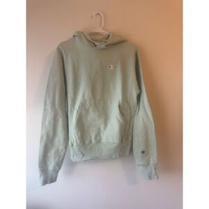 Vintage Champion Reverse Weave Hoodie Pullover Sweatshirt Mens Size XS Green